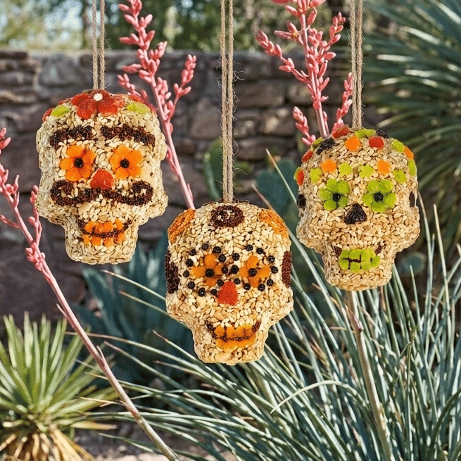 【cibi】 ZINGARO SKULLS & FLOWERS Seed Skulls - Mr. Bird