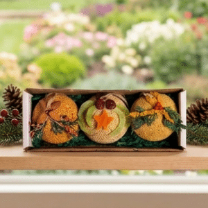Fruit Ornament Trio